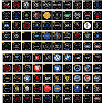 供應4.5代高亮迎賓燈 車門鐳射投影燈與車標LOGO照地燈